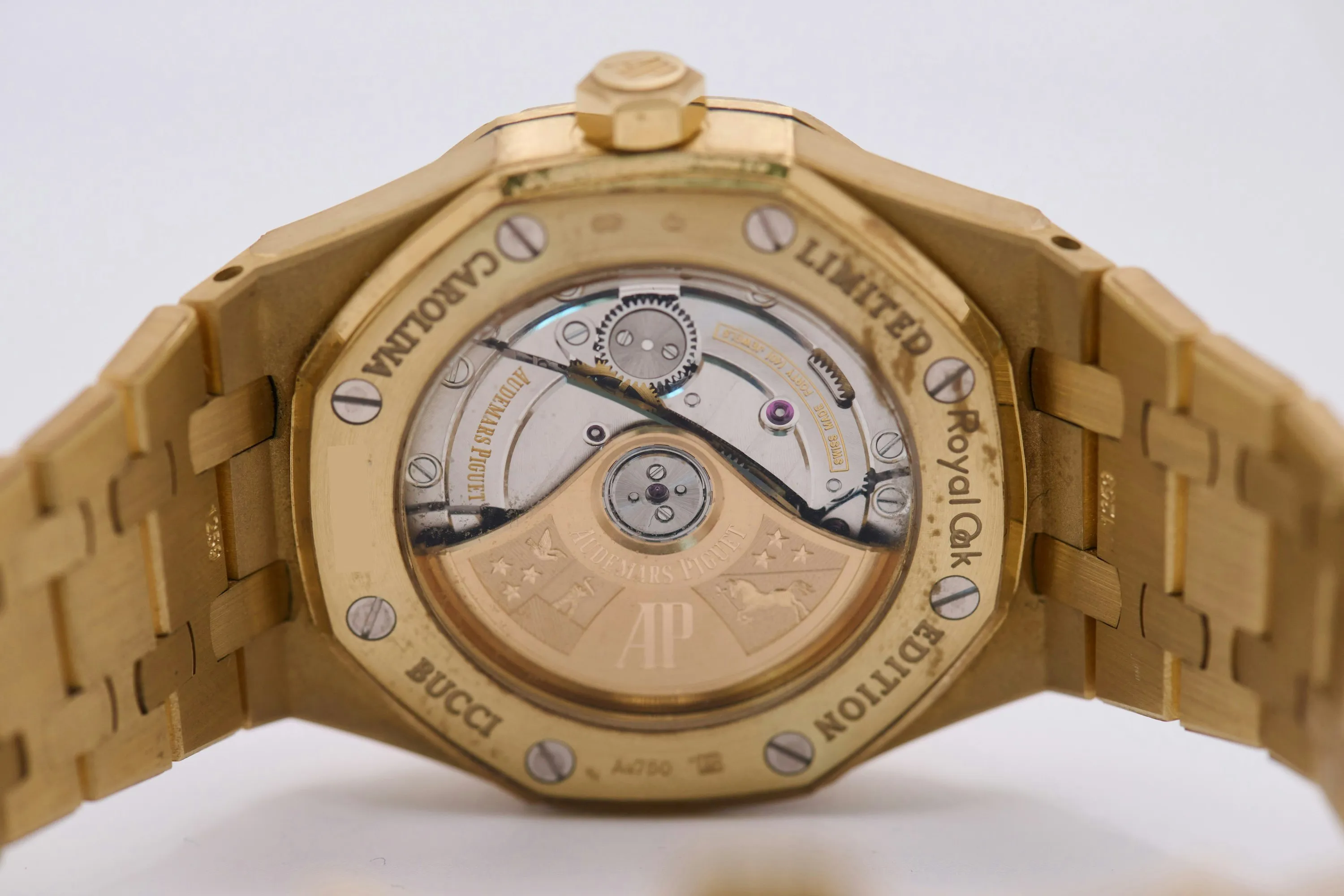 Audemars Piguet Royal Oak 15454BA.GG.1259BA.02 37mm Yellow gold Silver 17