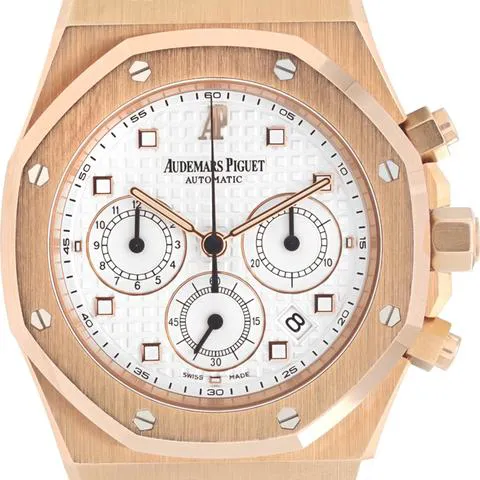 Audemars Piguet Royal Oak 26022OR.OO.D088CR.01 39mm Rose gold Silver