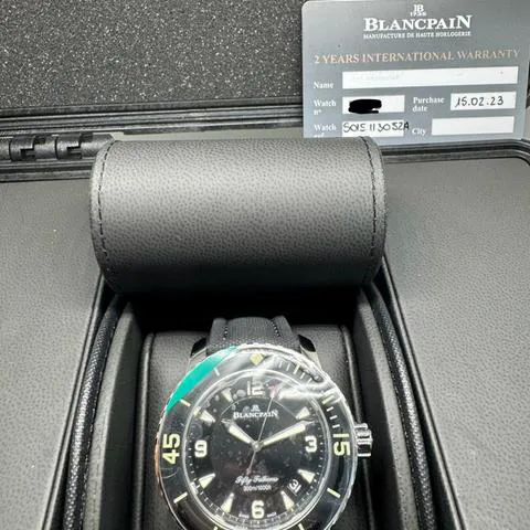 Blancpain Fifty Fathoms 5015-1130-52 45mm Stainless steel Black