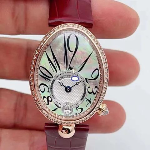 Breguet Reine de Naples 8918BR/5T/964 D00D 36.5mm Rose gold Beige 1