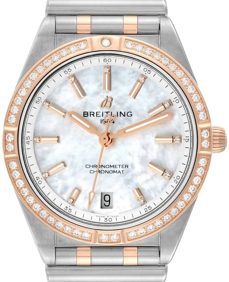 Breitling Chronomat U10380591A2U1 36mm Rose gold White