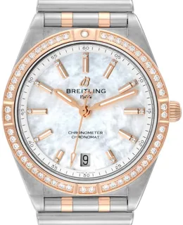 Breitling Chronomat U10380591A2U1 Stainless steel and Red gold White