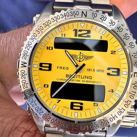 Breitling Emergency E76321 43mm Titanium Yellow