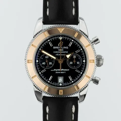 Breitling Superocean Heritage U23370 44mm Yellow gold and Stainless steel Black