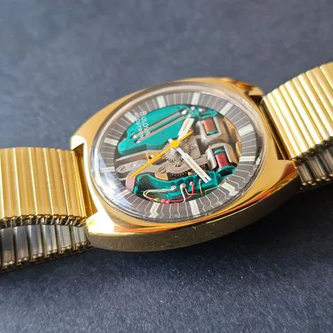 Bulova Accutron 770 38mm Yellow gold and Stainless steel Skeletonized 4