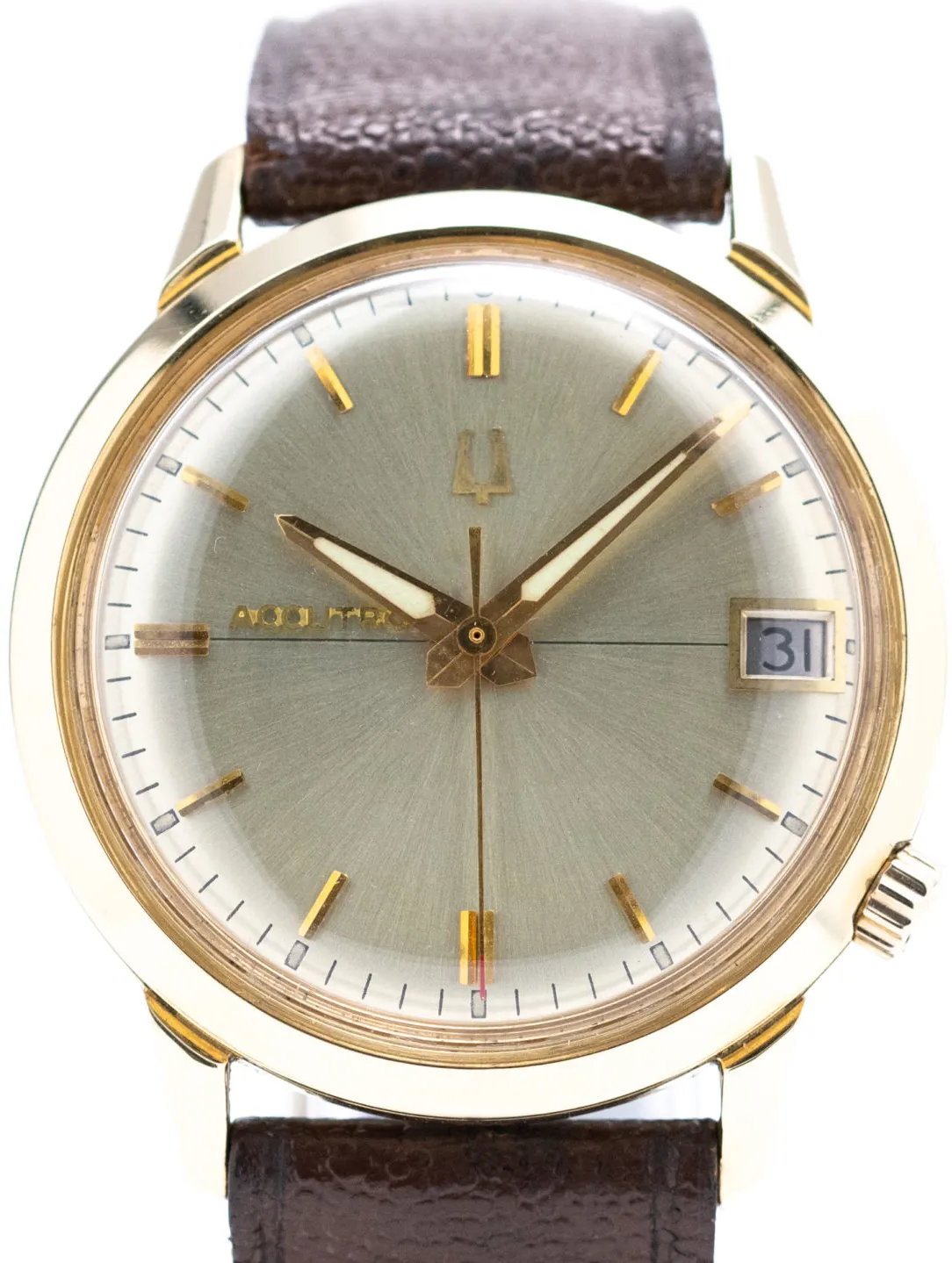 Bulova Accutron 36mm Yellow gold Silver 1