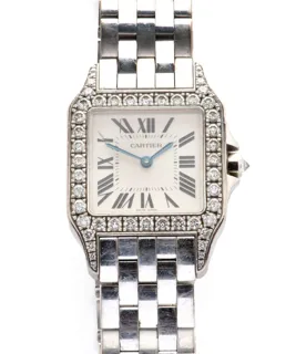 Cartier Santos Demoiselle 2703 White gold and Diamond White