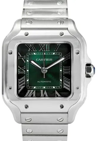 Cartier Santos WSSA0061 35mm Stainless steel Green