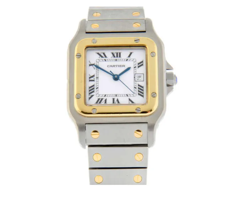 Cartier Santos 29mm Stainless steel and Metal White