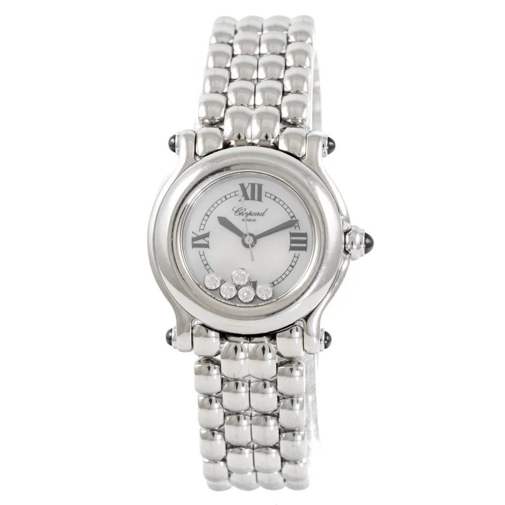 Chopard Happy Sport 27/8250-23 26mm Stainless steel Mother of pearl & Diamond