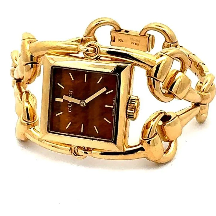 Gucci Horsebit Yellow gold Tiger's eye