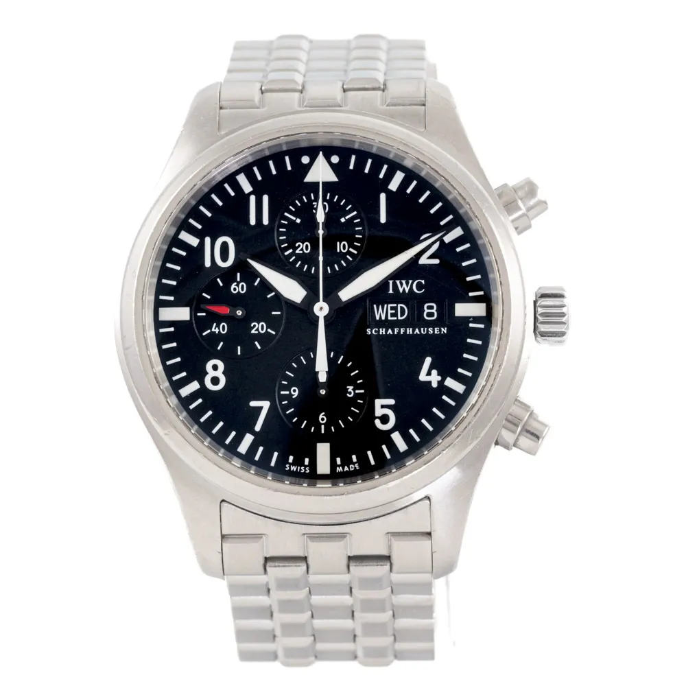 IWC Pilot IW377710 43mm Stainless steel Black