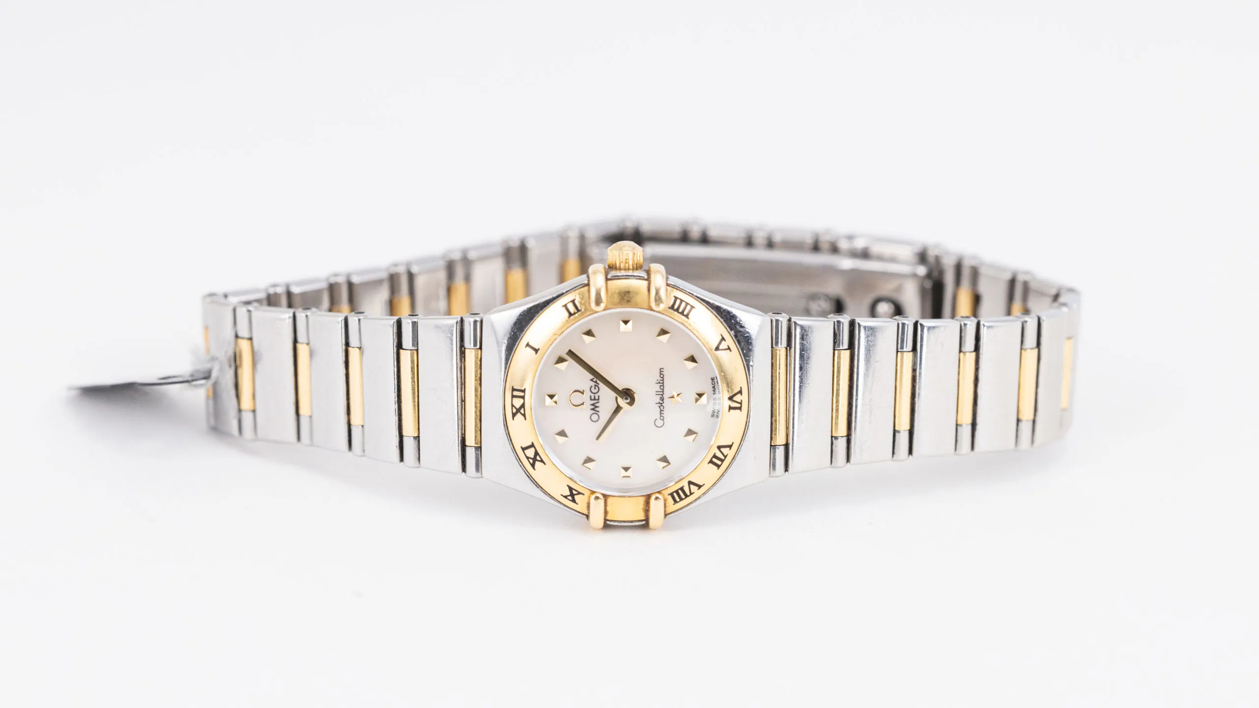 Omega Constellation 22mm Yellow gold and Stainless steel White 2