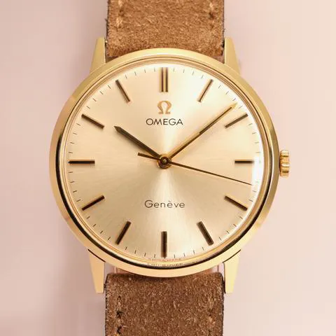 Omega Genève 131.041 33mm Yellow gold Silver