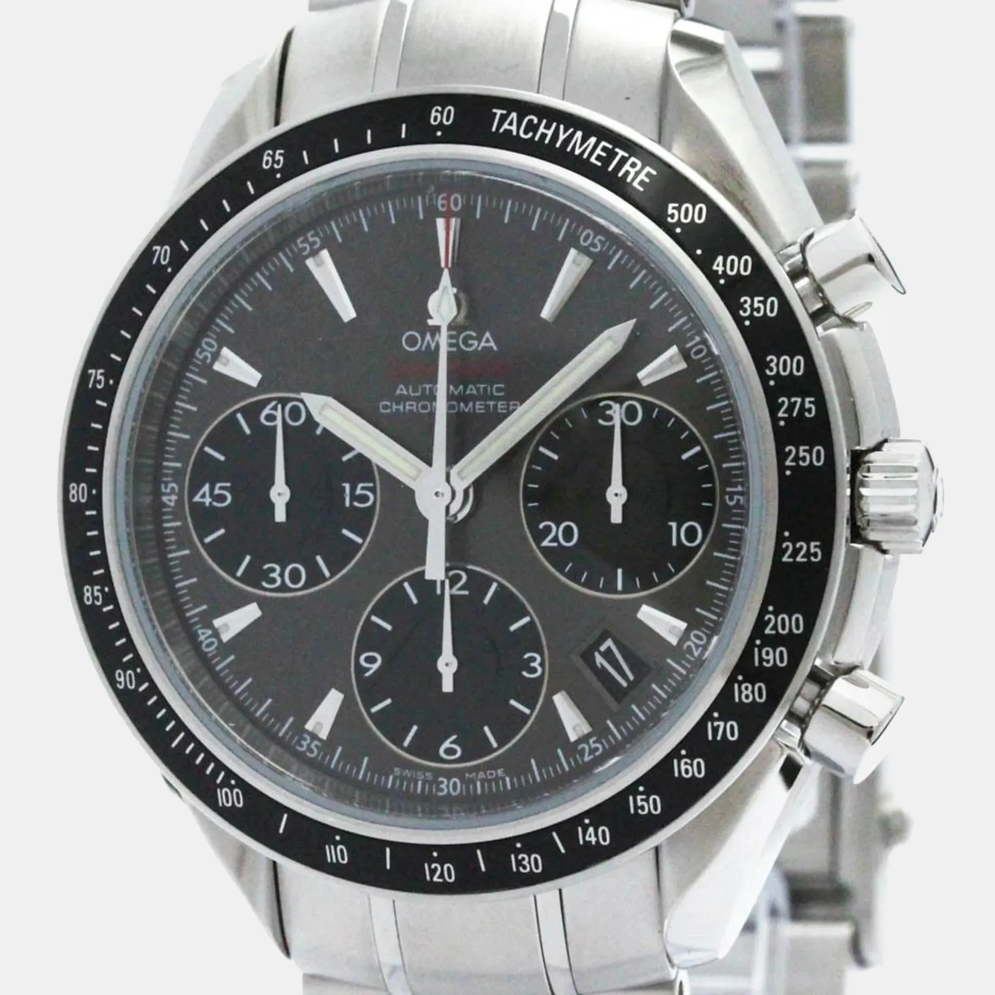 Omega Speedmaster Date 323.30.40.40.06.001 40mm Stainless steel Gray