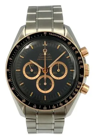 Omega Speedmaster 3366.51.00 42mm Yellow gold and stainless steel Black