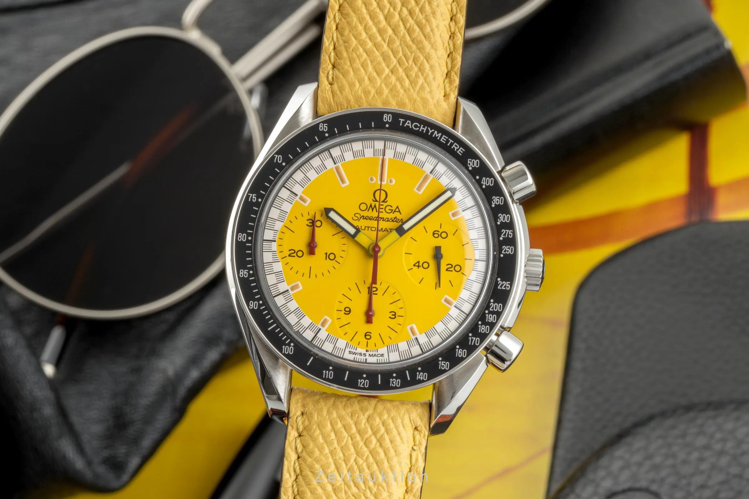 Omega Speedmaster 3510.12 39mm Stainless steel Yellow