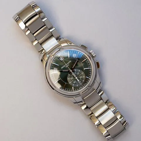 Patek Philippe Annual Calendar Chronograph 5905/1A-001 42mm Stainless steel Green 5