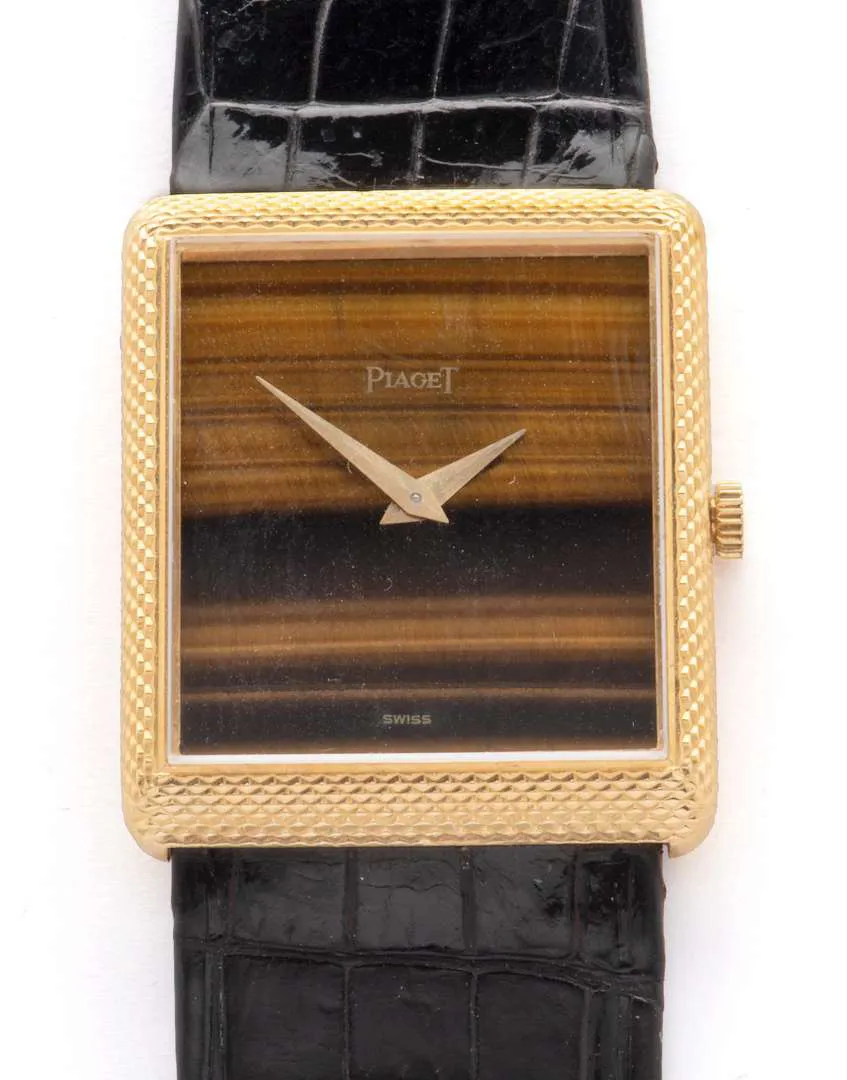 Piaget 9152 24mm Yellow gold Tiger's eye