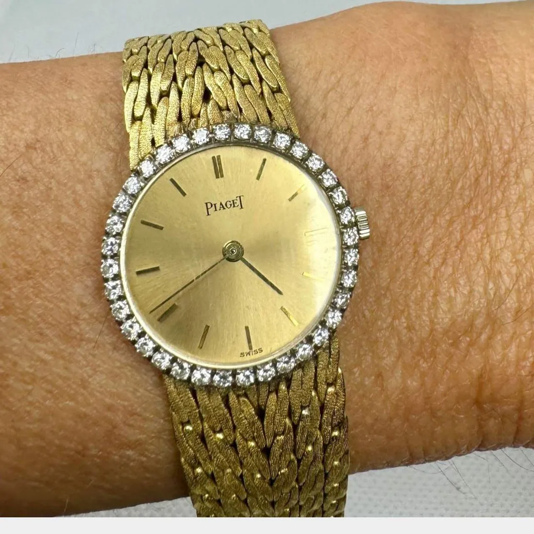 Piaget 24mm Yellow gold and Diamond