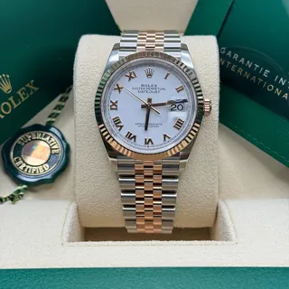 Rolex Datejust 36 126231-0015 Rose gold and Stainless steel White