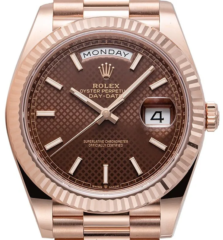 Rolex Day-Date 40 228235 40mm Rose gold Brown