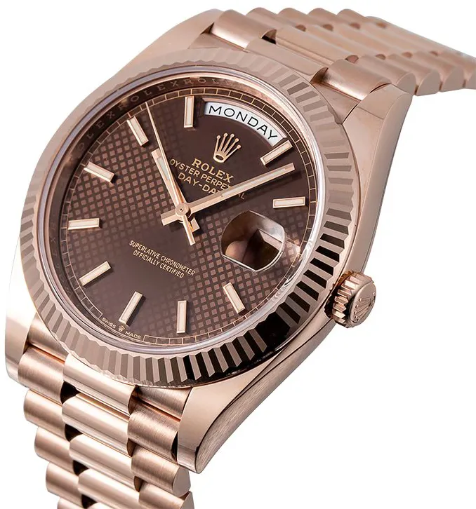 Rolex Day-Date 40 228235 40mm Rose gold Brown 2