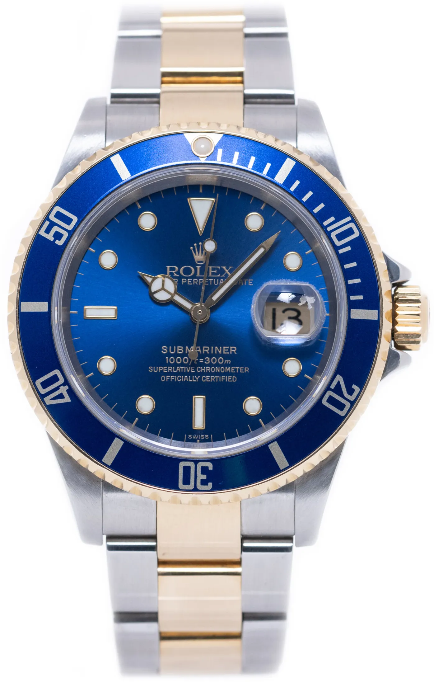 Rolex Submariner 40mm Yellow gold and Stainless steel Blue