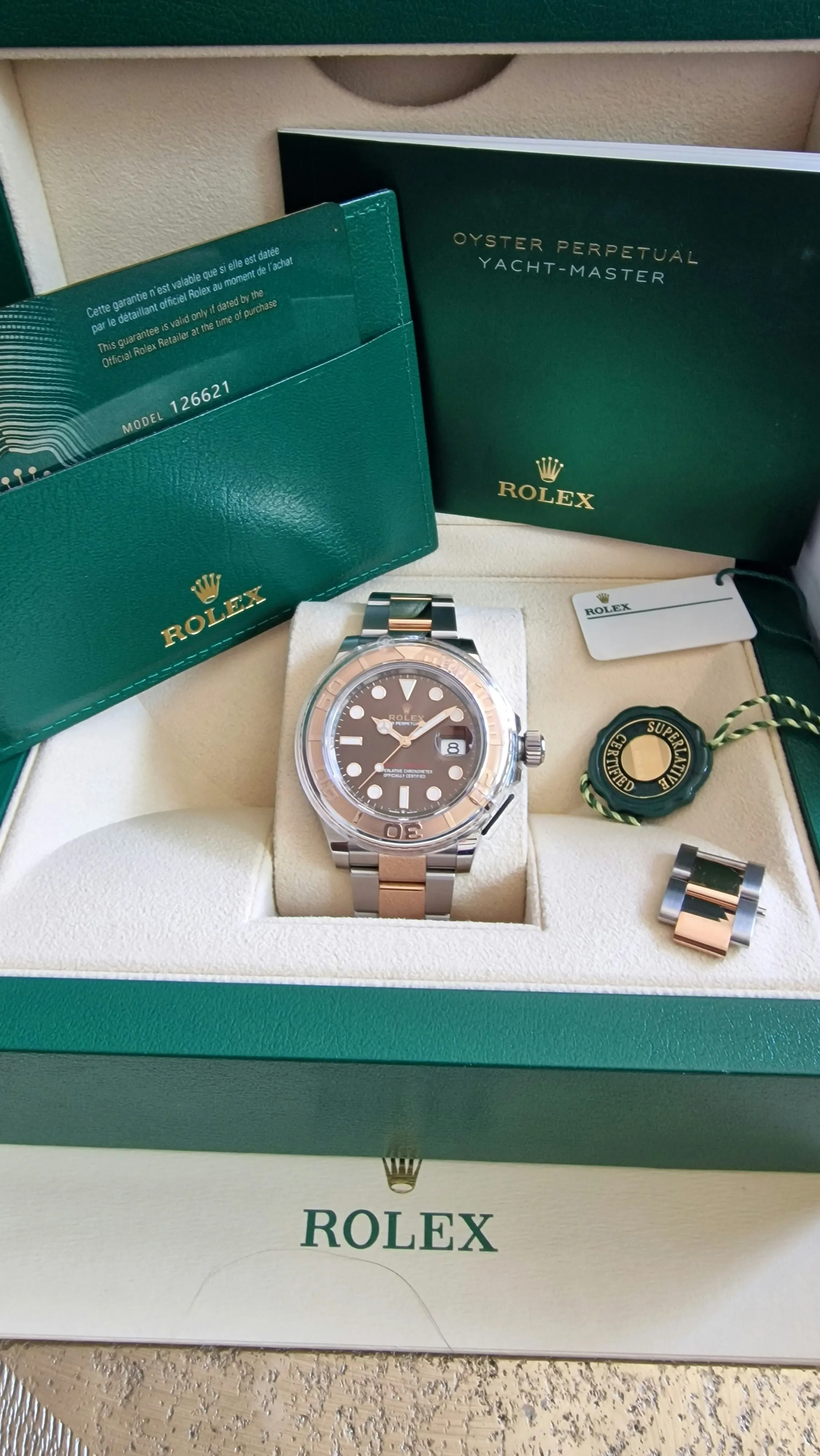 Rolex Yacht-Master 40 126621 40mm Rose gold and Stainless steel Chocolate 13