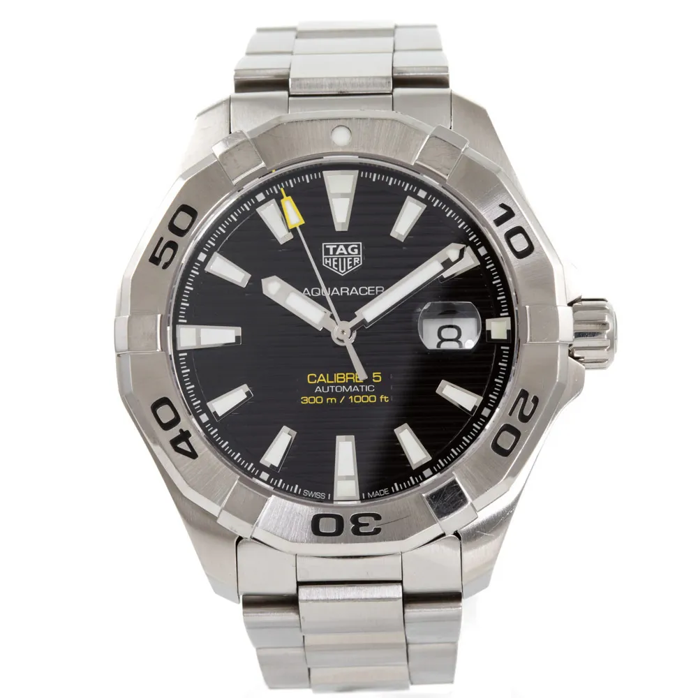 TAG Heuer Aquaracer WAY2010 43mm Stainless steel Black