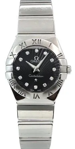 Omega Constellation Quartz 123.10.24.60.51.002 25mm Stainless steel Black