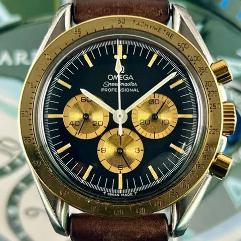 Omega Speedmaster Professional Moonwatch 145.0022 42mm Yellow gold and stainless steel Black