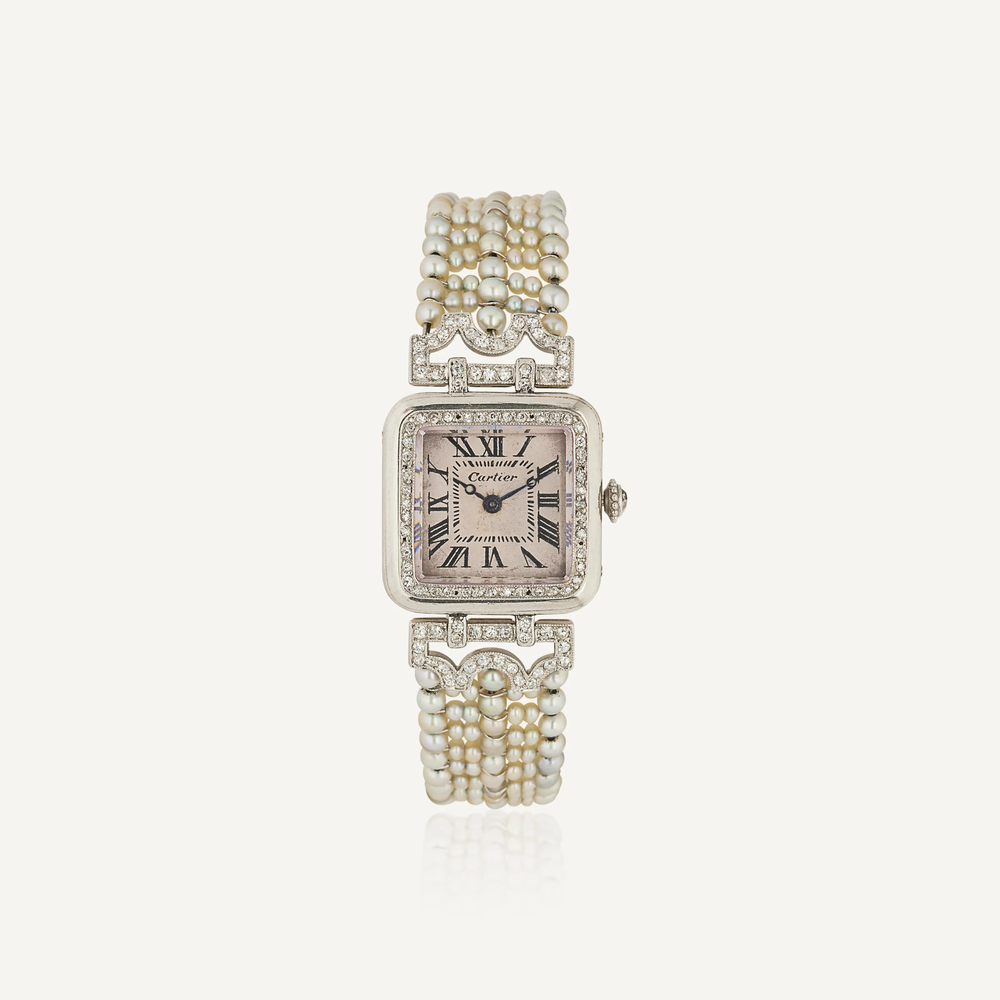 Cartier 14mm White gold and diamond Rose gold