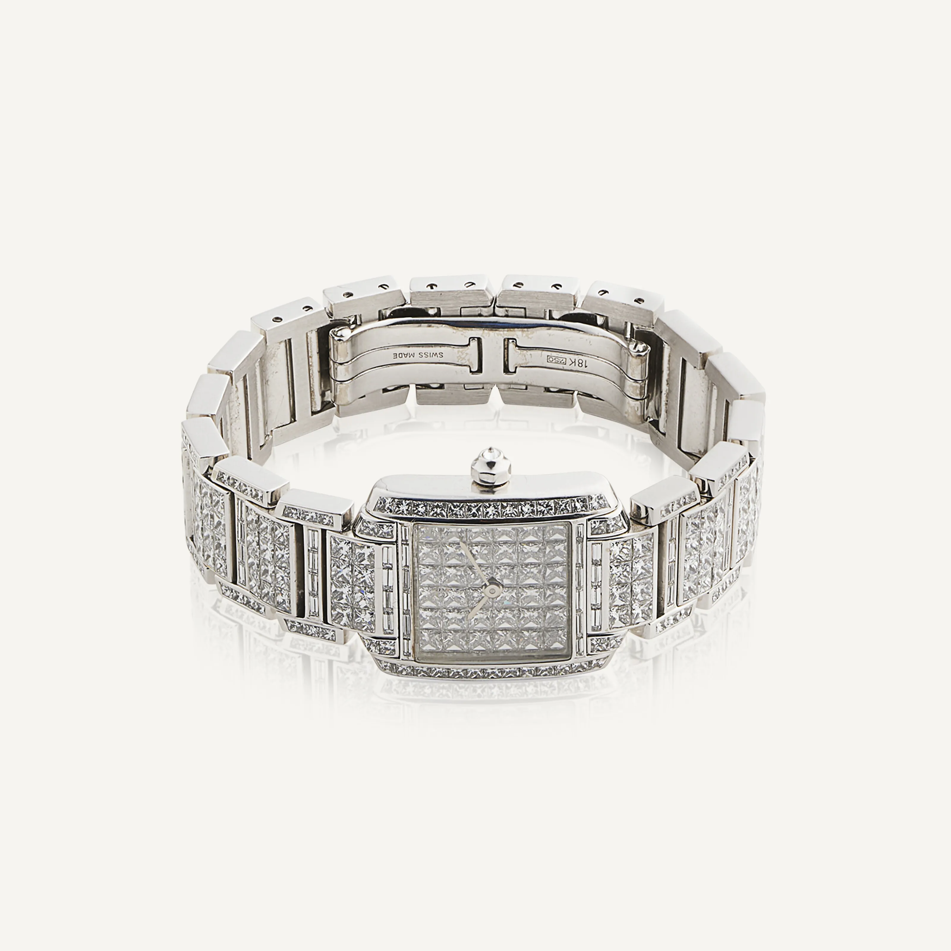 Cartier Tank 15mm White gold and diamond-set 1