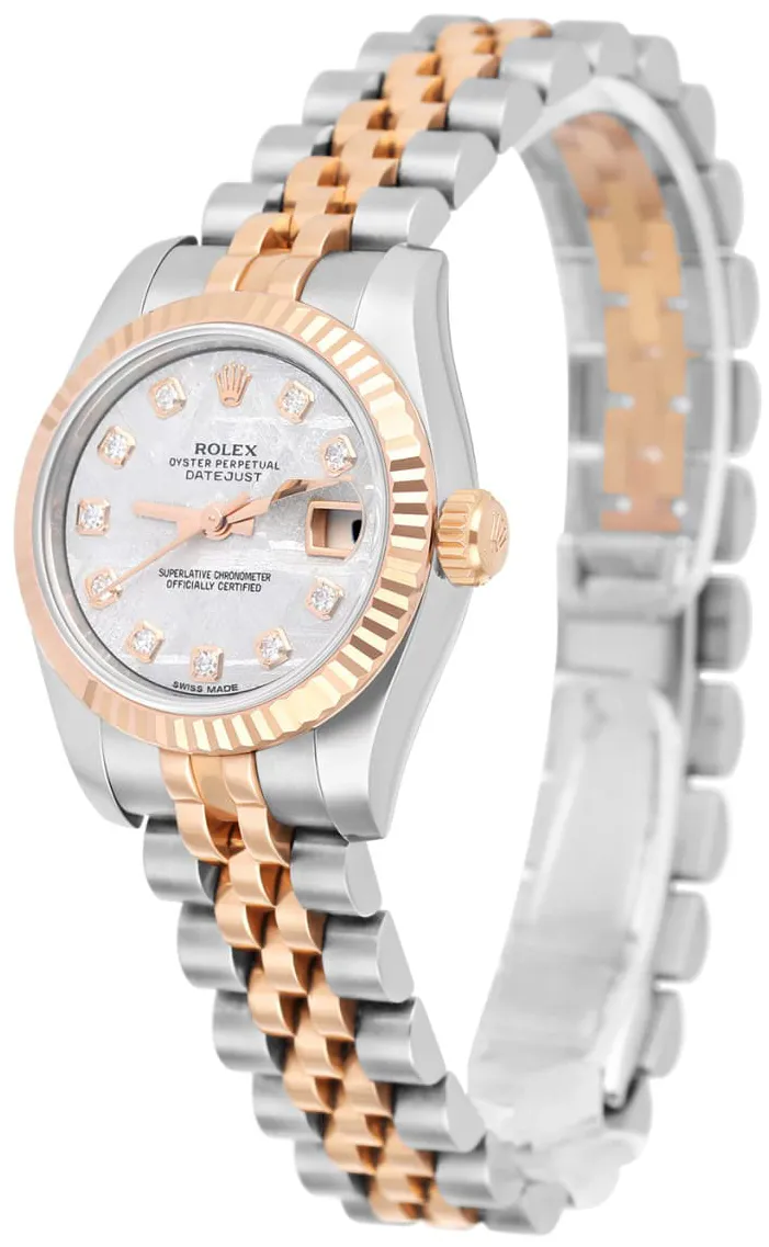 Rolex Lady-Datejust 179171 26mm Rose gold Meteorite 4