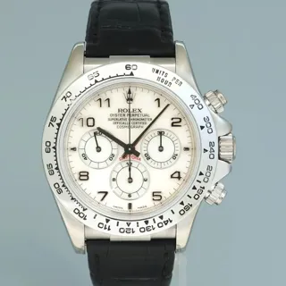 Rolex Daytona 16519 40mm White gold White