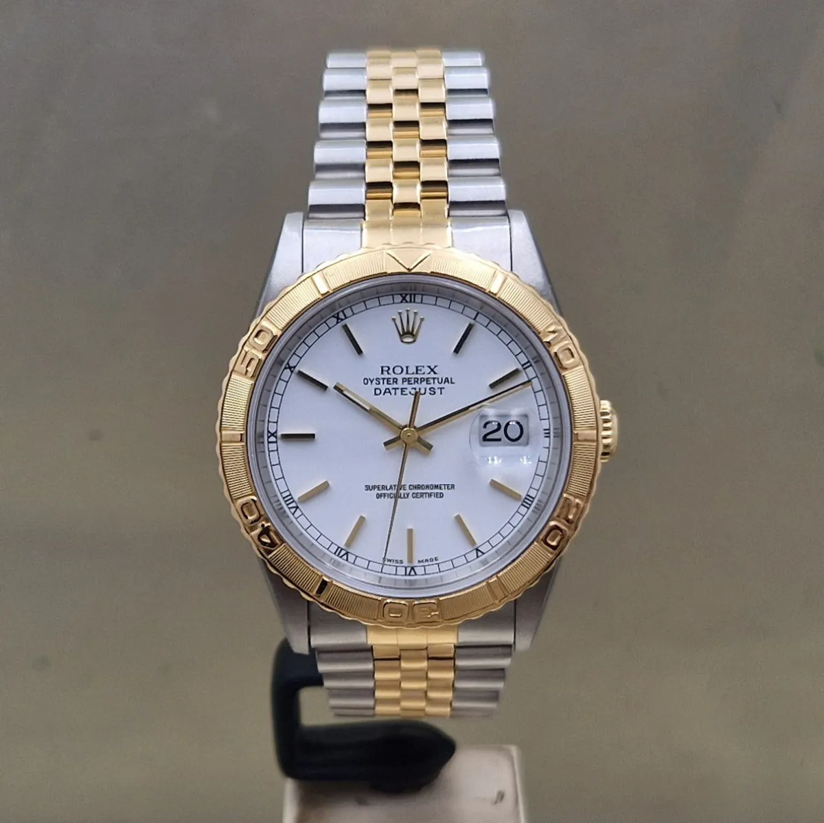 Rolex Datejust Turn-O-Graph 16263 36mm ACCIAIO E ORO BIANCO