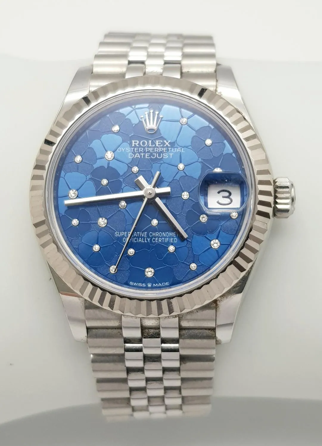 Rolex Datejust 017229 31mm Stainless steel Blue with Diamonds 1