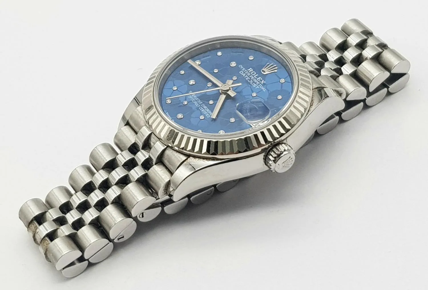 Rolex Datejust 017229 31mm Stainless steel Blue with Diamonds 2