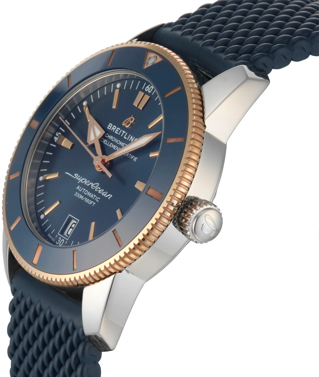 Breitling Superocean Heritage UB2010 42mm Rose gold and Stainless steel Blue 1