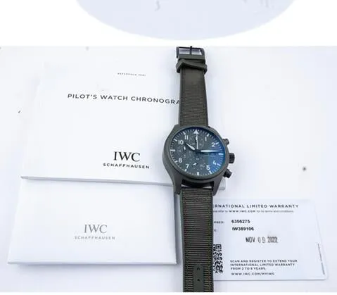 IWC Pilot Chronograph Top Gun IW389106 44.5mm Ceramic Green 1