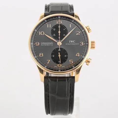 IWC Portugieser IW371482 40.9mm Rose gold Black