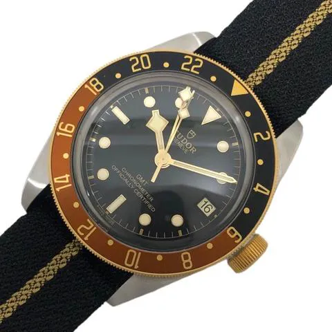 Tudor Black Bay GMT 79833MN 41mm Yellow gold Black