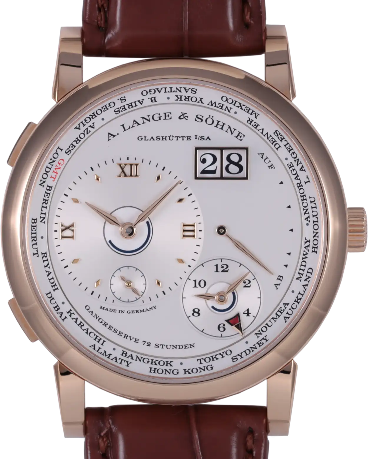 A. Lange & Söhne Lange 1 136.032 42mm Rose gold Silver