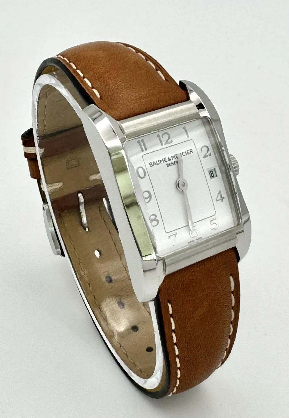 Baume & Mercier Tank 22mm Stainless steel White 2