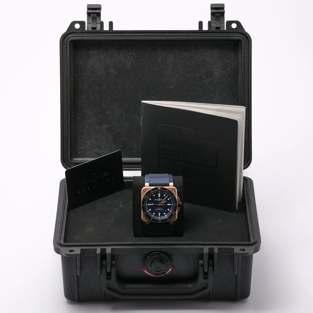 Bell & Ross BR03-92 BR0392-D-BU-BR/SCA 42mm Bronze Blue 4