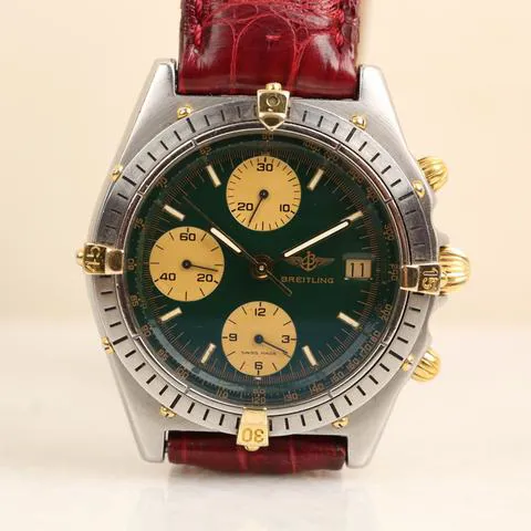 Breitling Chronomat 81950 39mm Yellow gold and stainless steel Green 2