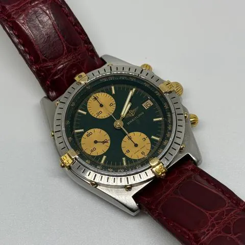 Breitling Chronomat 81950 39mm Yellow gold and stainless steel Green 9