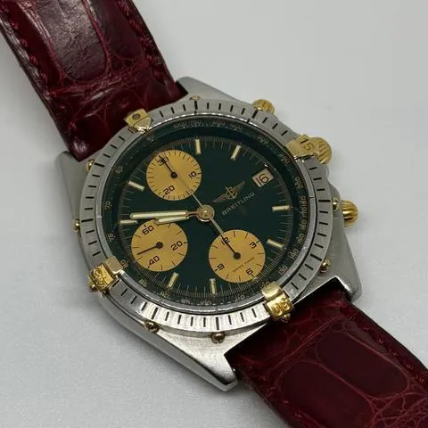 Breitling Chronomat 81950 39mm Yellow gold and stainless steel Green 10
