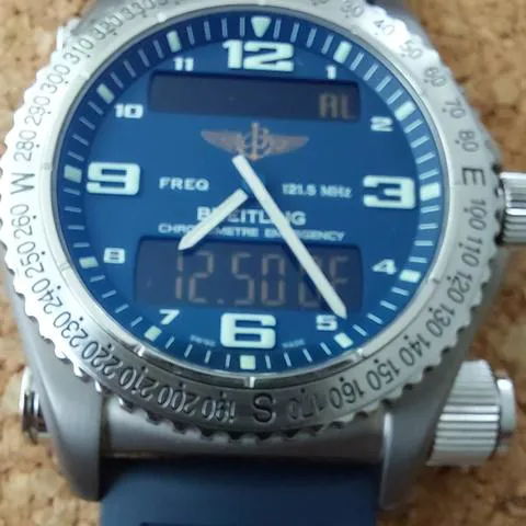 Breitling Emergency E76321 43mm Titanium Blue 13